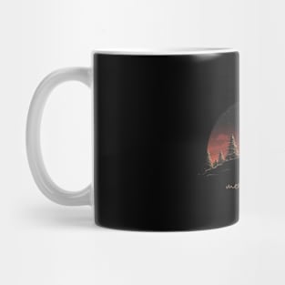 Santa Claus, minimalistic, is comin to town, merry xmas Mug